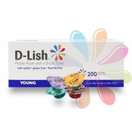 Young D-Lish pasta profilactica Cutie 200 buc+suport aplicator - aroma Portocala