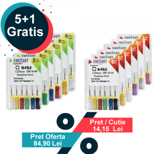 Oferta EndoArt Pachet Mixt Ace Headstroem / Kerr 5 cutii + 1 gratis