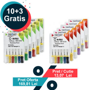 Oferta EndoArt Pachet Mixt Ace Headstroem / Kerr 10 cutii + 3 gratis