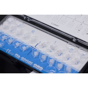 Bracketi ceramici Roth .022 cu carlig 345 cu baza grilaj - Kit 20 buc 