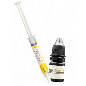 Kit reparatii ceramica - RubyEtch HF - acid fluorhidric 9,5% + Silan