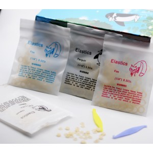 Elastice intraorale  latex 5/16 (8mm) 99 gr 5.0 oz MEDIUM - Pinguin punga 100 buc 