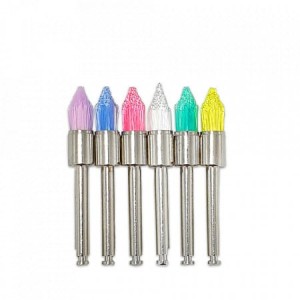 Perii detartraj nylon colorate cu varf -set 10