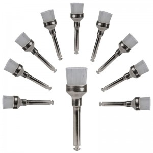 Perii detartraj nylon albe -set 10 Perii detartraj nylon albe -set 10