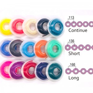 Catena elastica colorata cu spatii mici 0.136 " (3.45mm) - rola 4,57 m