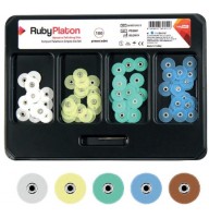 RubyPlaton - Kit Discuri Pentru Finisat Compozit 12,5 mm + Mandrina